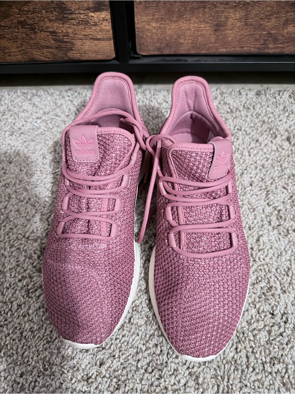 adidas Women’s Pink Knit Running Sneakers